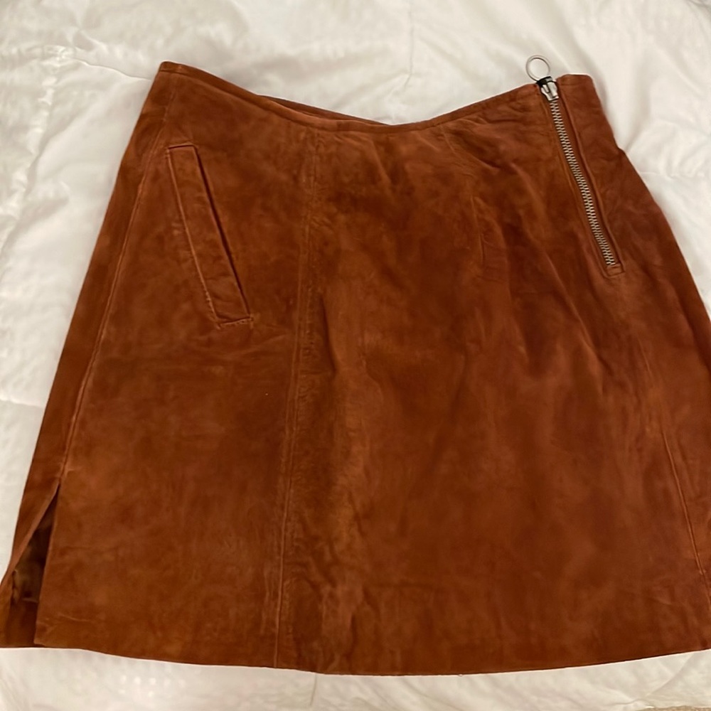 BLANKNYC Brown Suede Mini Skirt NWT